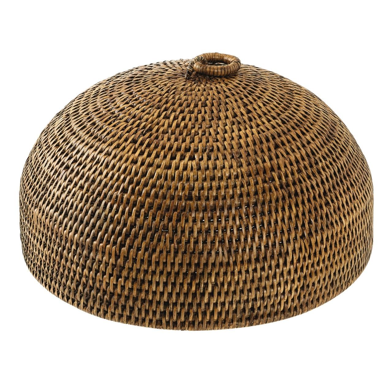 Radici - Cloche 12 1/4 in 6 1/4 in-H Rattan Honey Brown