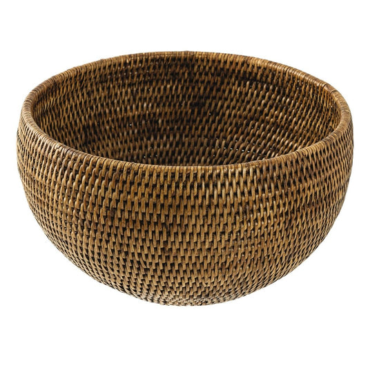 Radici - Bowl 12 in 7 1/8 in-H Rattan Honey Brown