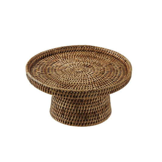 Radici - Cake Stand 9 in 4 3/4 in-H Rattan Honey Brown