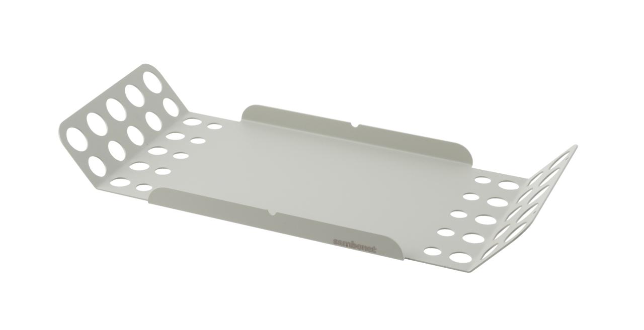Tray Small 14 x 6 1/4" 1 1/2 " H S/Steel Grey Painted
