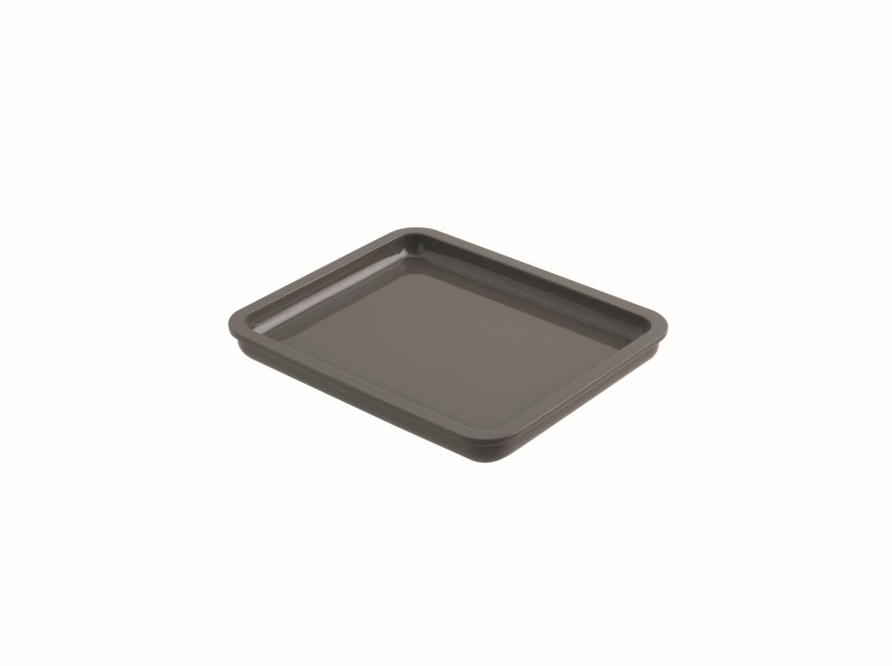 Tray/Insert Small 7 3/4 x 6 3/8 " H S/Steel Grey Lacquer