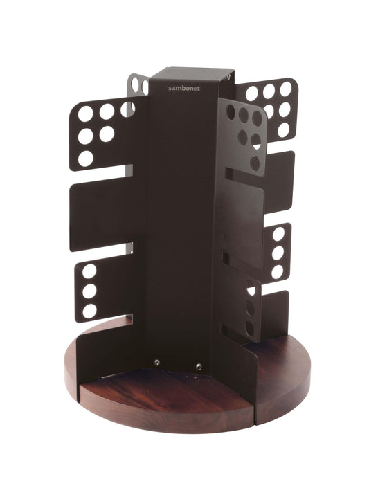 Tower/Multilevel Rack/Holder 13 3/8" x 13" 16 1/2" H S/Steel Black Painted