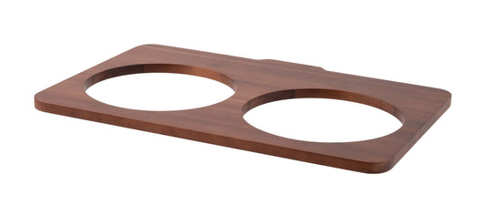 Shelf for 2 Bowls Acacia Wood