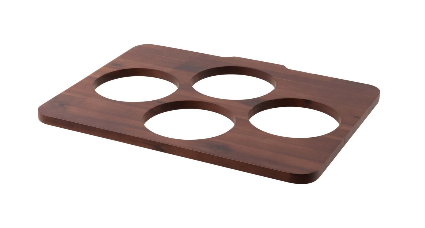 Shelf for 4 Bowls Acacia Wood