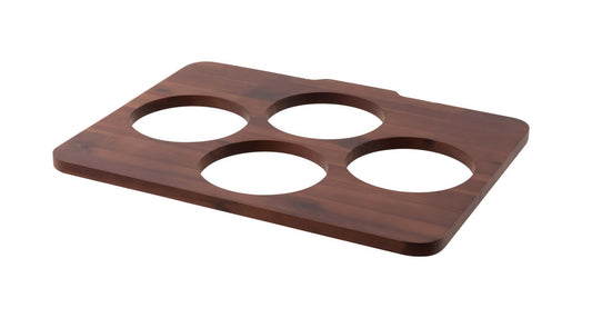 Shelf for 4 Bowls Acacia Wood