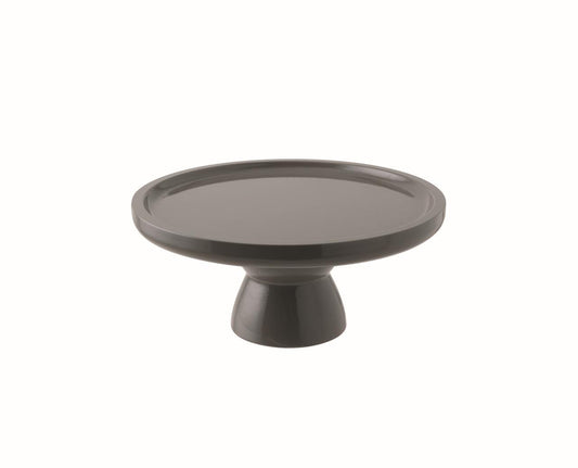 Stand 4 3/8" D, 4 3/8" H S/Steel Dark Grey Lacquer