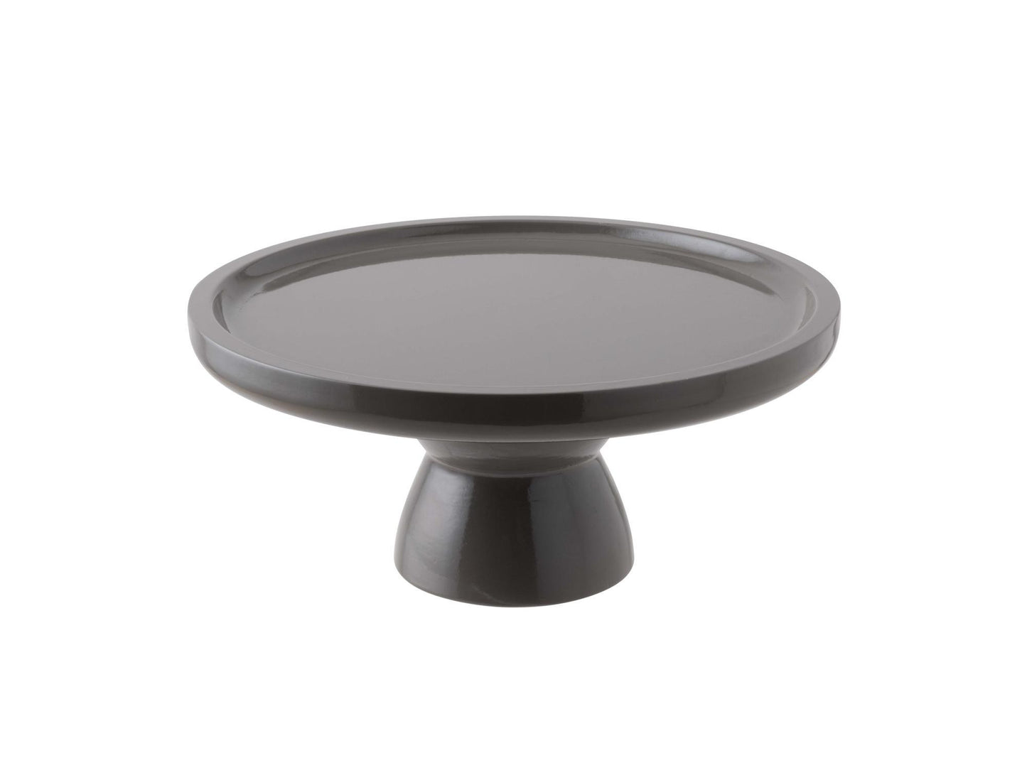 Stand 4 3/8" D, 4 3/8" H S/Steel Dark Grey Lacquer