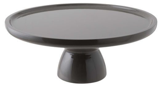 Stand 5 1/2" D, 5 1/2" H S/Steel Dark Grey Lacquer