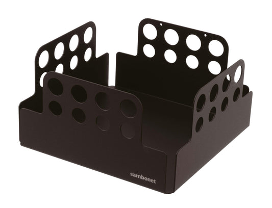 Napkin Holder Large 7 5/8" x 7 5/8" x 3 7/8" H S/Steel Black Painted