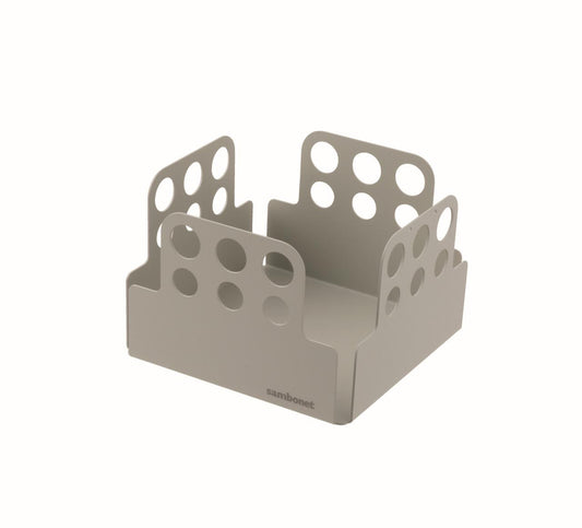 Napkin Holder Small 5 7/8" x 5 7/8" x 3 7/8" H S/Steel Grey Painted