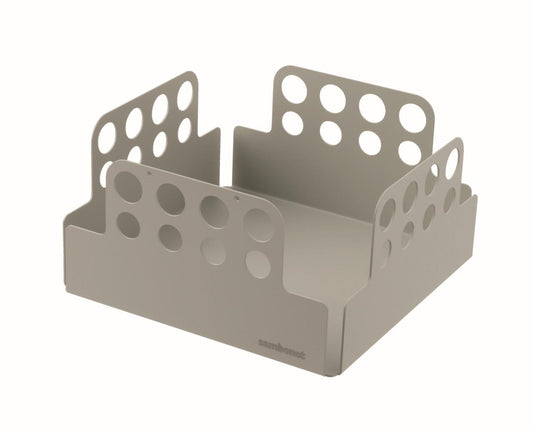Napkin Holder Large 7 5/8" x 7 5/8" x 3 7/8" H S/Steel Grey Painted