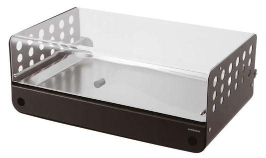 Cooled Showcase GN 1/1 21 3/4 x 15 3/8" x 8 1/4" H S/Steel Black Painted