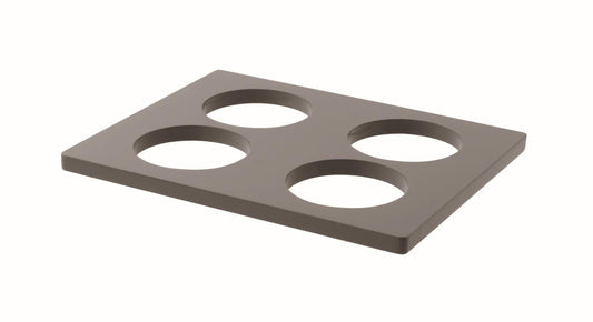 Shelf For 4-Pitcher Bar 13 1/8 x 10 1/2" H S/Steel Grey Lacquer
