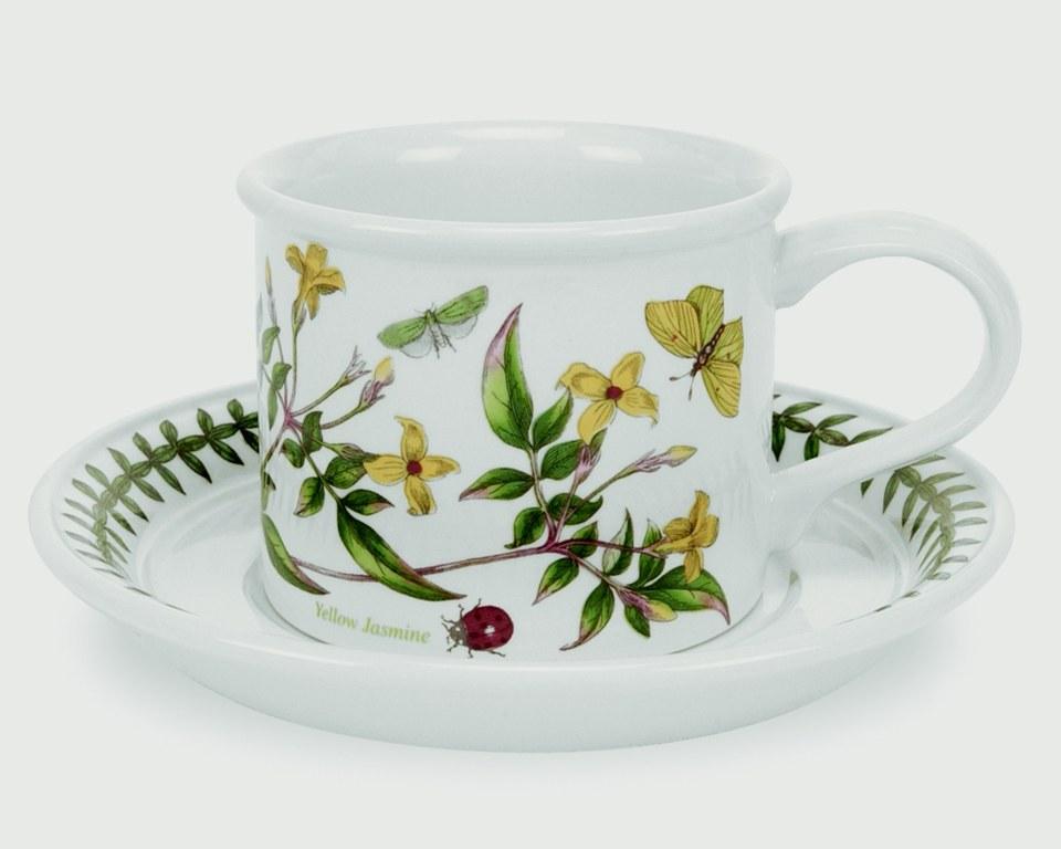 SET OF 6 ASSORTED TEACUP & SAUCER (D) 7 OZ