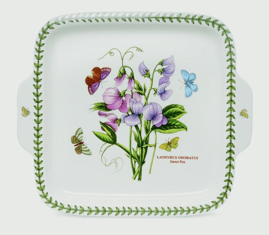 Handled Square Dessert Dish