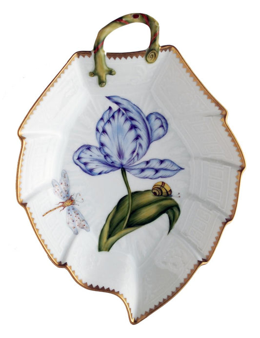 Blue & Purple Tulip Leaf Dish