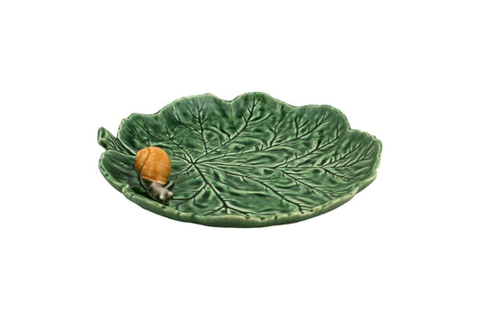 Leaf Platter  with Snail