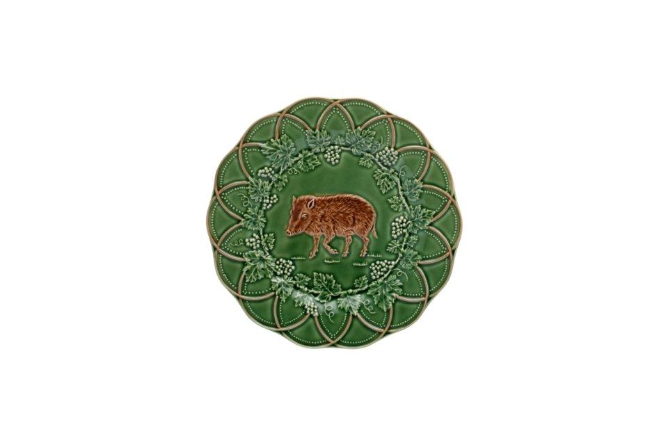 Snack Plate Boar Green/ Brown