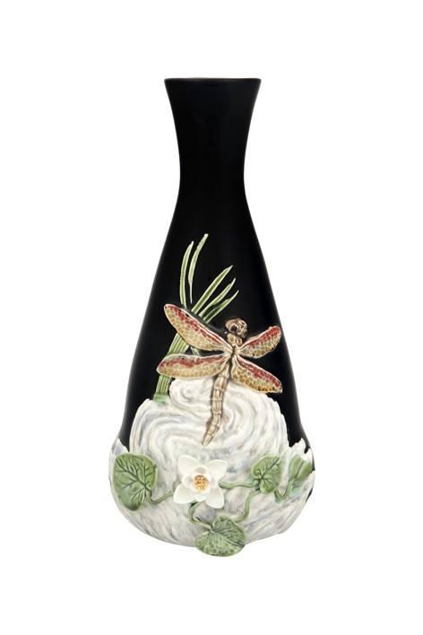 Pot with dragonfly