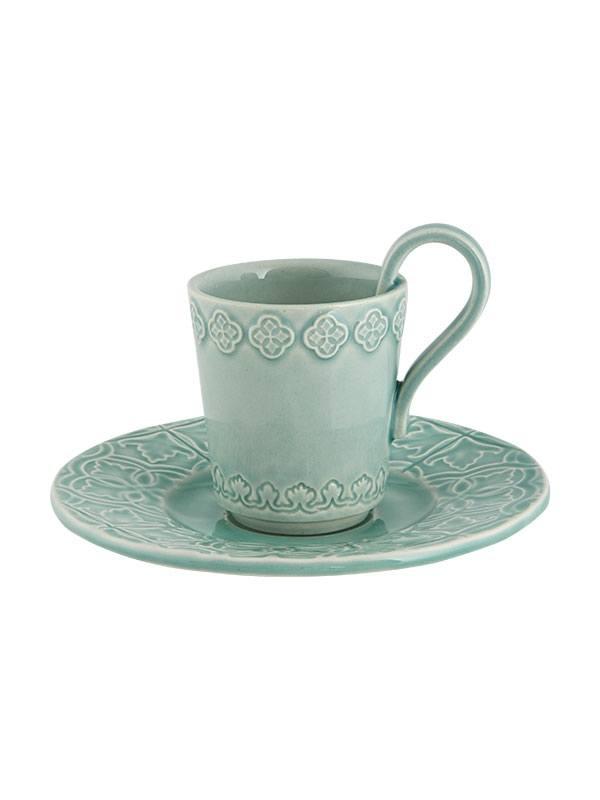 Espresso/Coffee Cup and Saucer - Morning Blue