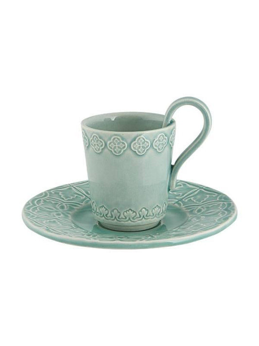 Espresso/Coffee Cup and Saucer - Morning Blue