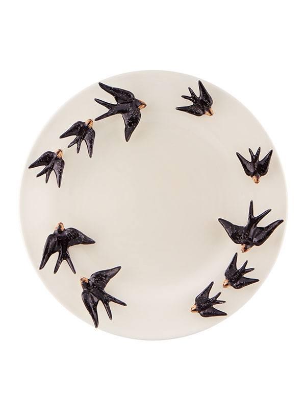 Plate w/ Swallows