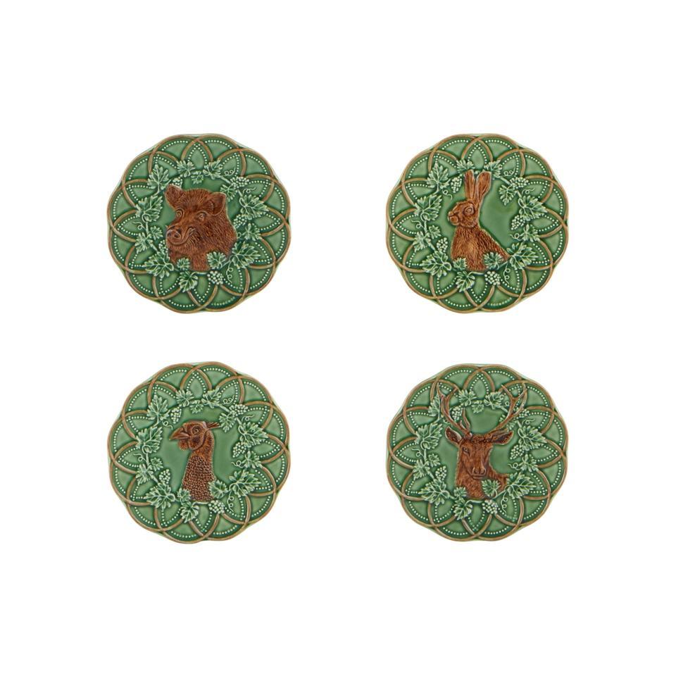 Set of 4 Assorted Bread and Butter Plates
