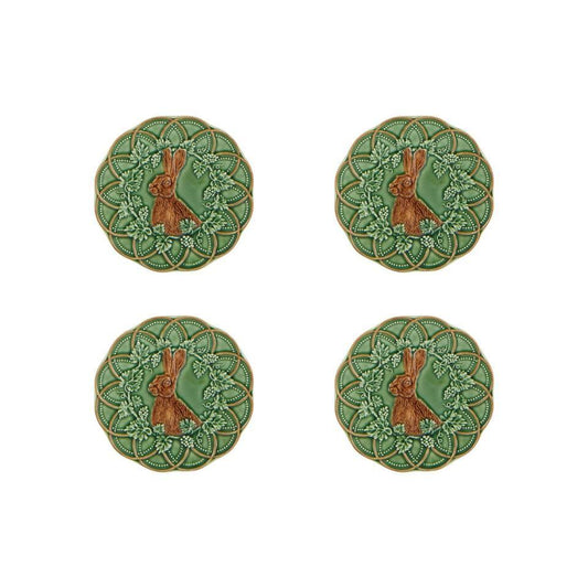 Bread and Butter Plate Hare, Set of 4