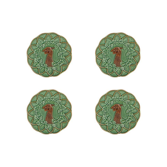 Bread and Butter Plate Pheasant, Set of 4