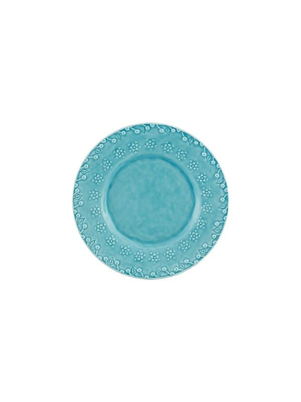 Dessert Plate, Set of 4 - FLORA Blue