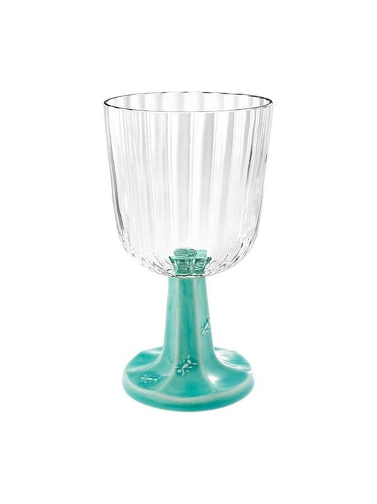 Goblet Aqua Green Stem
