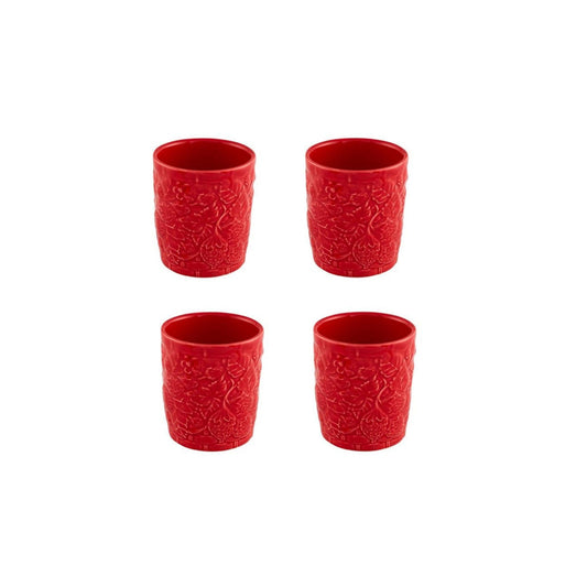 Old Fashion Tumbler Strawberries, Set of 4