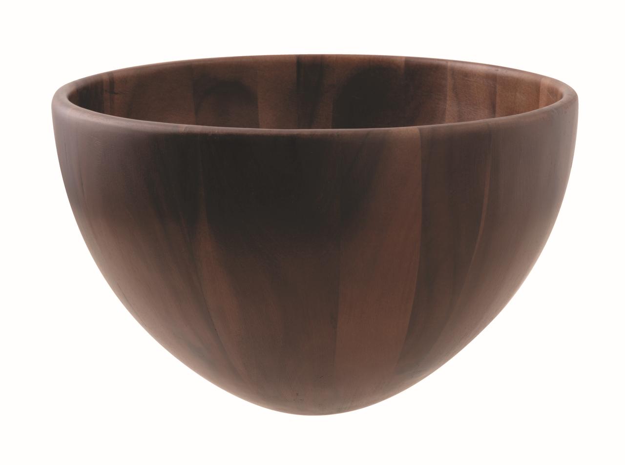 Bowl 10 1/4" x 6 1/8" H Acacia Wood