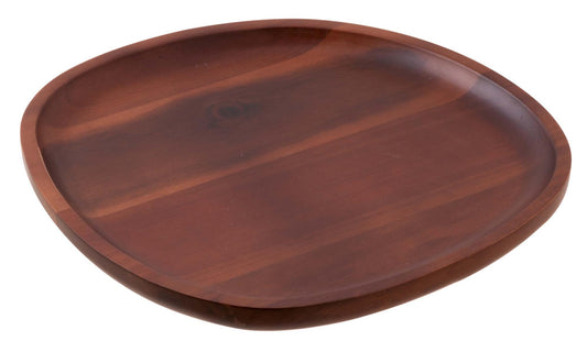 Plate 10 3/8 " x 10 3/8" x 3/4" H Acacia Wood