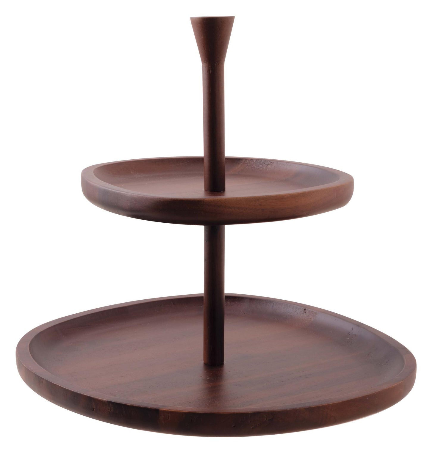 Tiered Stand 7 1/8" x & 10 3/8" x 10" H Acacia Wood
