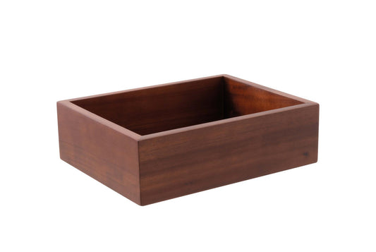 Tray 10 3/8" x 8 1/8" x 3 1/8" H Acacia Wood