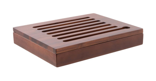 Bread Cutting Board 12 3/4" x " x  10 3/8" x  2 1/8 " H Acacia Wood