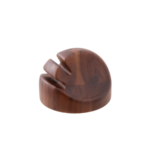 Cloche Stand 5 1/2" x  5 1/2" x  3 3/4" H Acacia Wood