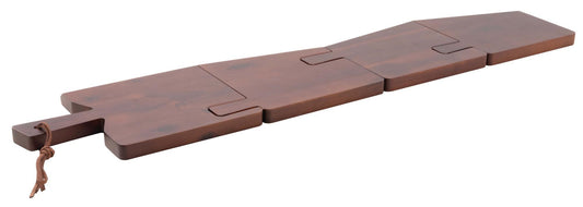 Set 4 Cutting Boards Interlocking 35 3/8" 7 5/8" 3/4 inH Acacia Wood