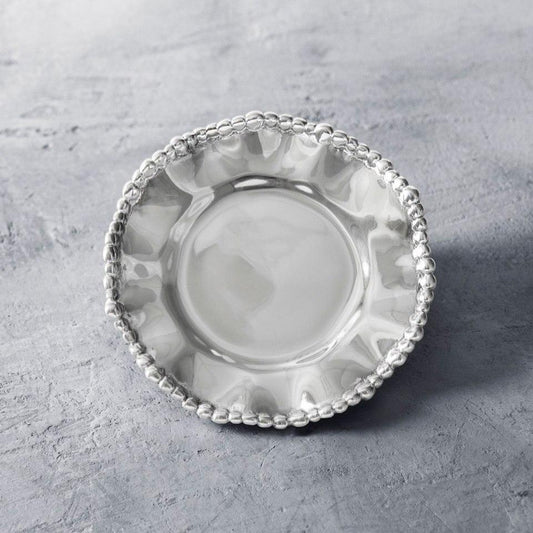 Organic Pearl Plain Round Wine Plate