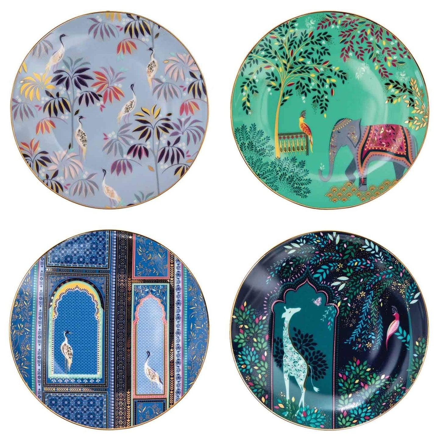 Cake Plate S/4 Asstd.