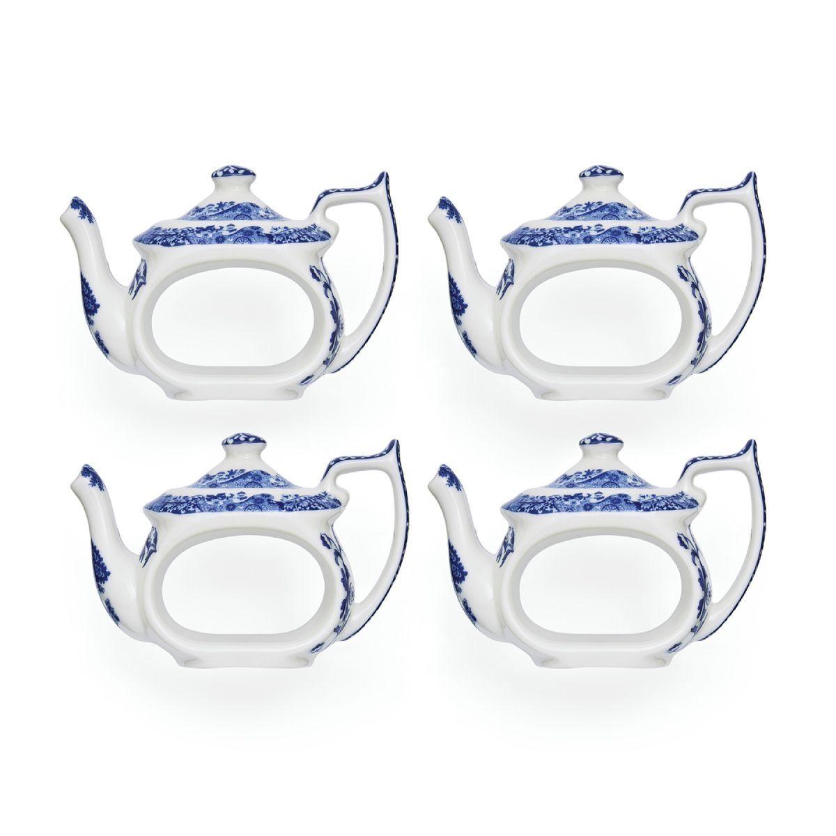 Teapot Napkin Rings S/4