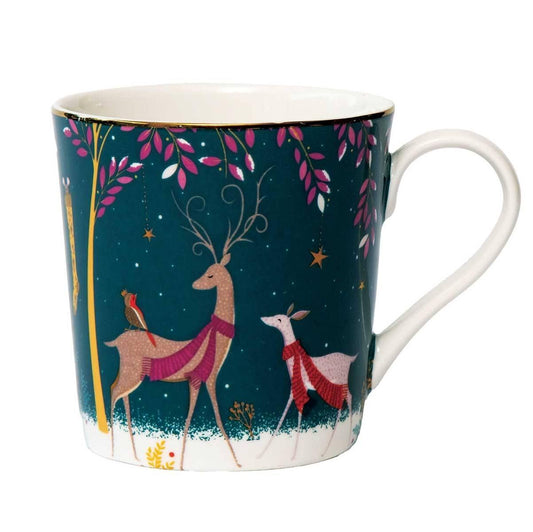 Mug 12Oz. Deer & Robin
