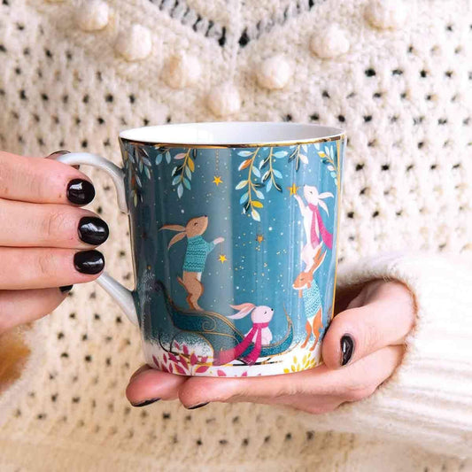 Mug 12Oz. Rabbit Sleigh