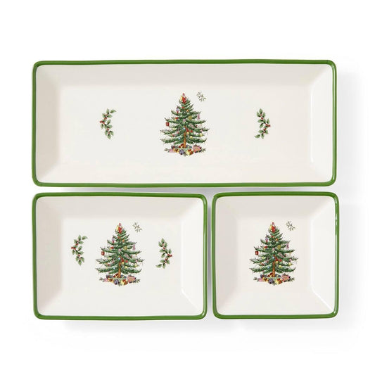 3Pc Nesting Trays Traditional