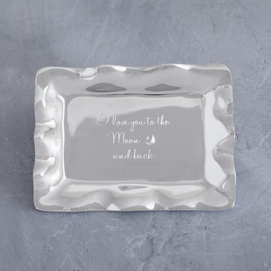 Vento Engraved Tray " Love you to Moon back"