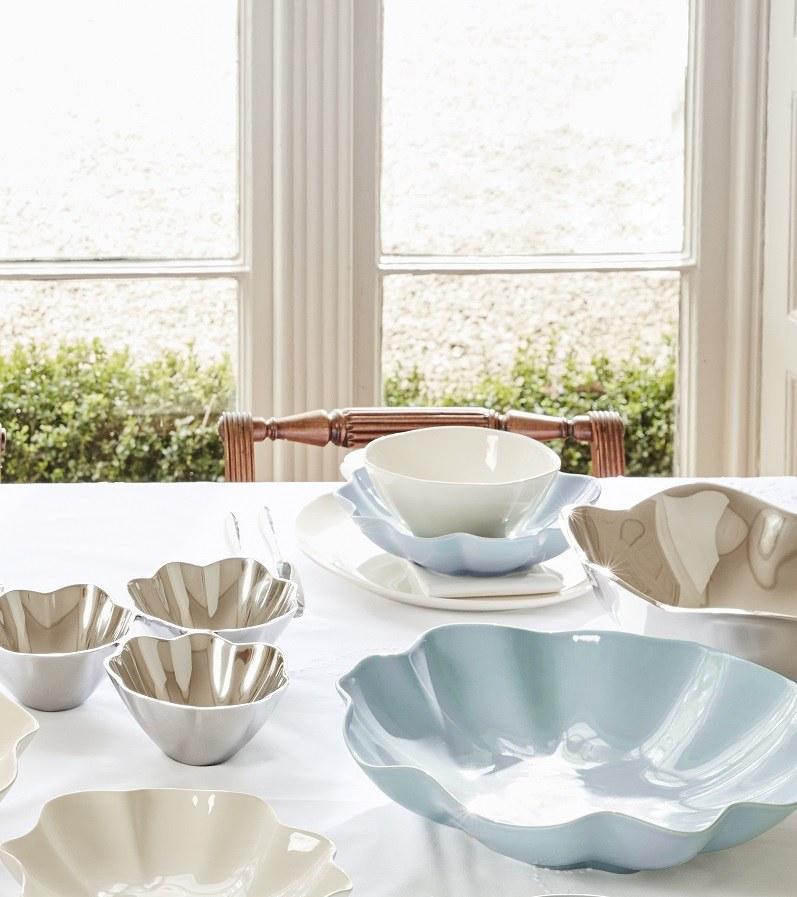 Serving Bowl 13" - Floret Robin Egg