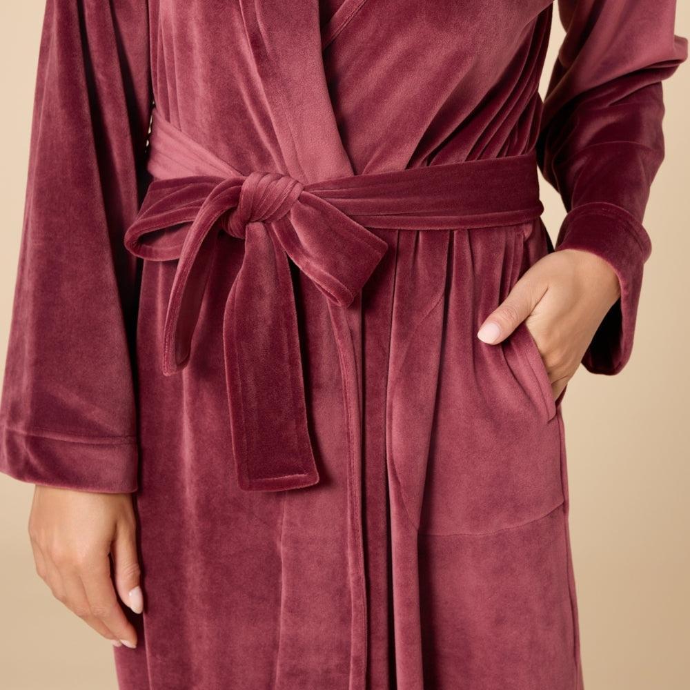 Softies Serenity Mink Robe Cherry Large