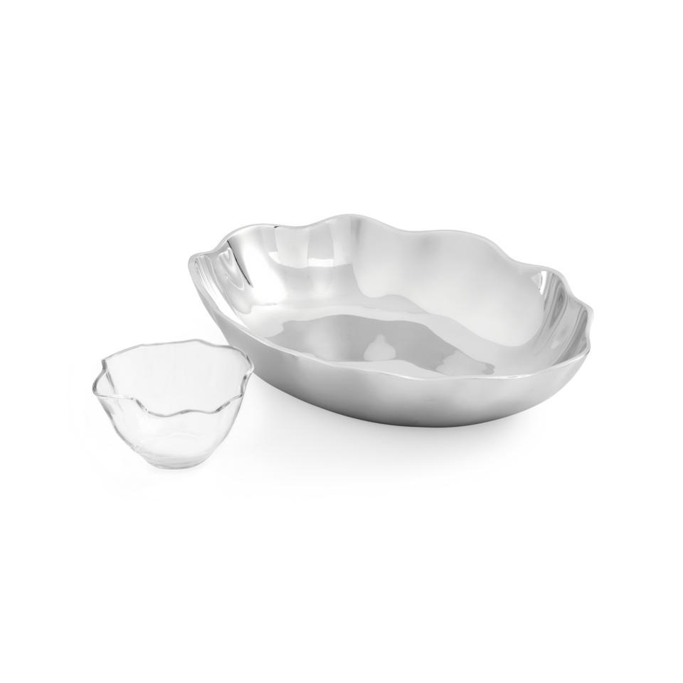 Chip & Dip Server 14.75" Alloy