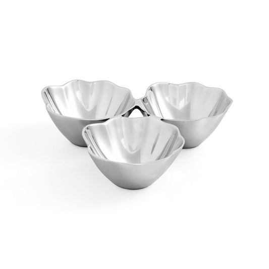 3 Part Condiment Tray 11" Alloy